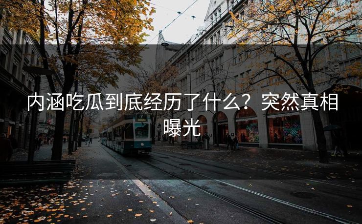 内涵吃瓜到底经历了什么？突然真相曝光